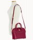 Dooney Saffiano Domed Zip Satchel Cranberry ID-OakS7ZRt