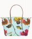 Dooney Roberta Pieri Flower Classic Large Robertina Tote Light Blue ID-7p1Z4J2t
