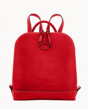 Dooney Florentine Zip Pod Backpack Red ID-2qCgMarY
