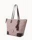 Dooney Houndstooth Career Tote Brick ID-8tdT42uX