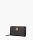 Dooney Saffiano Large Zip Around Black Black ID-jpEwzr4a