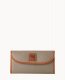 Dooney Pebble Grain Continental Clutch Taupe ID-iPqldPxf