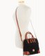 Dooney Suede Domed Satchel Black ID-b8Mvc2uZ