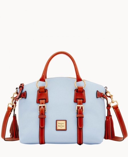 Dooney Pebble Grain Bristol Satchel Glacier Blue ID-Dy9NOIEs - Click Image to Close