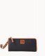 Dooney Pebble Grain Zip Clutch Wristlet Black ID-smxqLes4