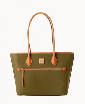 Dooney Wexford Leather Tote Olive ID-0vHaP6r1