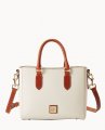 Dooney Pebble Grain Top Handle Tote White ID-Dwh0sl5b