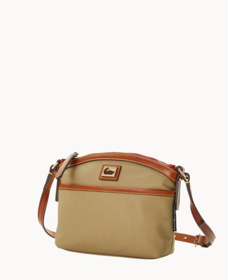 Dooney Wayfarer Domed Crossbody Taupe ID-l7o4mVCG - Click Image to Close