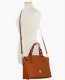 Dooney Ostrich Celeste Satchel Caramel ID-wkL7Yokb