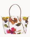 Dooney Roberta Pieri Flower Classic Large Robertina Tote White ID-4eTD66ad