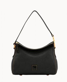 Dooney Florentine Laurel Hobo Black Black ID-nhRSMt7X