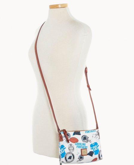 Dooney NFL Panthers Crossbody Pouchette CAROLINA PANTHERS ID-aX103f0f - Click Image to Close