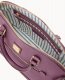 Dooney Saffiano Domed Zip Satchel Plum Wine ID-IVZD6mWQ