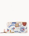 Dooney MLB Blue Jays Large Zip Around Wristlet BLUE JAYS ID-uqecdHYB