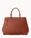 Dooney Ostrich Zip Satchel Cognac ID-xV24IBuE