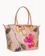 Dooney Roberta Pieri Flower Classic Large Robertina Tote Taupe ID-600XCQuH