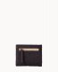 Dooney Ostrich Small Flap Credit Card Wallet Black Black ID-mlHH7rZD