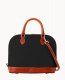 Dooney Pebble Grain Zip Zip Satchel Black ID-geWkO5iA