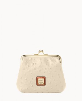 Dooney Ostrich Large Frame Purse Bone ID-uNzrJrHK