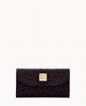 Dooney Ostrich Continental Clutch Black ID-t983tHWS