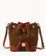 Dooney Suede Crossbody Drawstring Olive ID-SsSqSibi