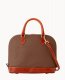 Dooney Pebble Grain Zip Zip Satchel Bark ID-dYlBEh9U