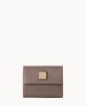 Dooney Saffiano Small Flap Credit Card Wallet Taupe ID-07RtMUyk