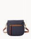 Dooney Pebble Grain Saddle Bag Midnight Blue ID-vVJO3ss7