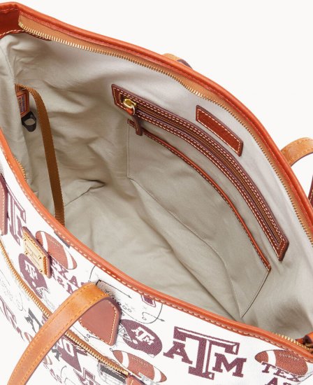 Dooney Collegiate Texas Achr(38)M Tote TEXAS A&M ID-WBmDHYv5 - Click Image to Close