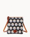 Dooney NFL Steelers Small North South Top Zip Crossbody Steelers ID-NfwCDP2i