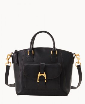 Dooney Florentine Naomi Satchel Black Black ID-tfEqfZgz