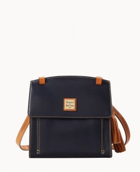 Dooney Wexford Leather Crossbody Midnight Blue ID-V1wejhWr