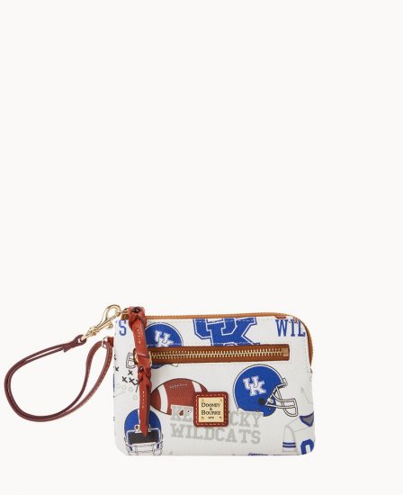 Dooney Collegiate University of Kentucky Zip Around Wristlet White Multi ID-KQMRRLtb - Click Image to Close