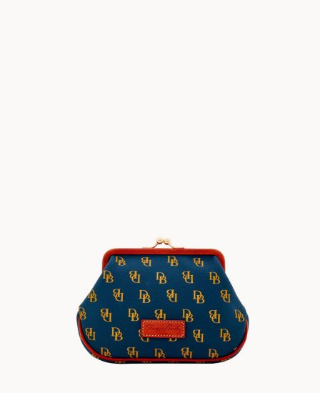 Dooney Gretta Large Frame Purse Navy ID-qrWdyIye - Click Image to Close