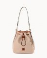 Dooney Pebble Grain Drawstring Blush ID-BdUvaX4T