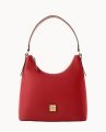 Dooney Pebble Grain Hobo Red ID-TCy8ESnB