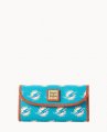 Dooney NFL Dolphins Continental Clutch DOLPHINS ID-EbSeeeTe