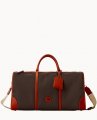 Dooney Getaway Cabriolet Gym Bag Chocolate ID-u2POK4Po