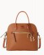 Dooney Pebble Grain Large Domed Satchel Caramel ID-qQvLyJoi