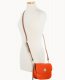 Dooney Ostrich Saddle Bag Geranium ID-Rdyj4Gi6