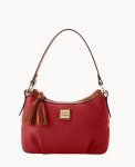 Dooney Pebble Grain Pouchette Red ID-Q2YuAV97
