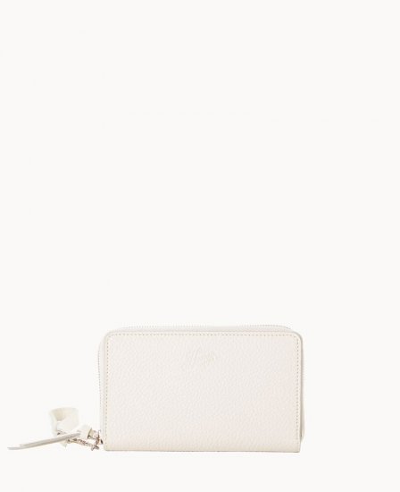 Dooney Henrys Zip Around Wristlet White ID-93n504T3 - Click Image to Close
