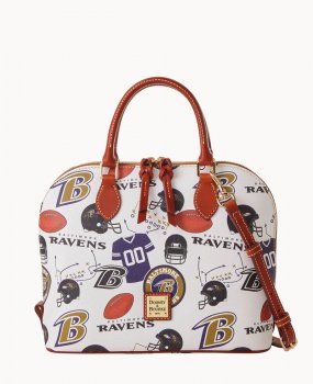 Dooney NFL Ravens Zip Zip Satchel RAVENS ID-5RuQfKpu