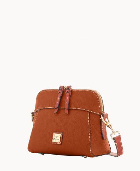 Dooney Pebble Grain Cameron Crossbody Caramel ID-RliH0rrP - Click Image to Close