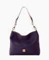 Dooney Pebble Grain Extra Large Courtney Sac Plum Wine ID-RWRHqoRg