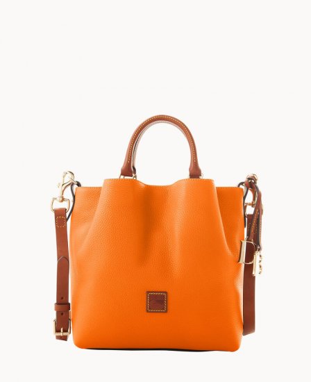 Dooney Pebble Grain Small Barlow Clementine ID-ByzLutu4 - Click Image to Close