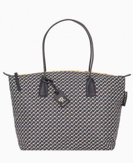 Dooney Roberta Pieri Tatami Classic Large Robertina Tote Midnight Blue ID-SuQFlQ94 - Click Image to Close