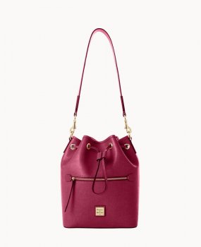 Dooney Saffiano Drawstring Cranberry ID-tFPWwOoP