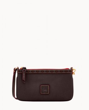 Dooney Florentine Large Slim Wristlet Brown Tmoro ID-HkfnnweC