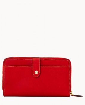 Dooney Alto Large Double Zip Organizer Red ID-078oSfc1